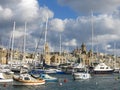 Boats in harbor, La Valetta, Malta