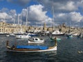 Sailboats in harbor, La Valetta, Malta