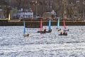 Sailboats in the harbor of Lerwick, Shetland