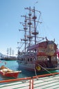 Sailboats in the harbour of Alanya