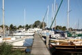 Sailboats at the harbour Royalty Free Stock Photo