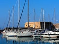 Sailboats In Heraklion Greece Harbour