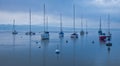 Sailboats at Lake Geneva, Switzerland Royalty Free Stock Photo