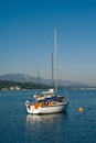 Sailboats on the lake Woerther Royalty Free Stock Photo