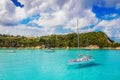 Sailboats at Lakka Bay, Paxos, Greece