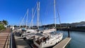 Sailboats in Magnetic Island marina Queensland Australia Royalty Free Stock Photo