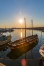 Sailboats at marina dock in Chania/Crete/Greece