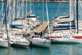 Sailboats Moored in the Lerici Port - Gulf of La Spezia Liguria Italy