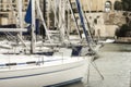 Sailboats Moored At Portomaso Marina in St. Julian, Malta