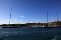 Sailboats at Muller Bay in St Thomas