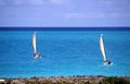 Sailboats on the ocean-Stock photos Royalty Free Stock Photo