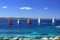 Sailboats Racing Royalty Free Stock Photo
