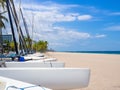 Sailboats for rent at Fort Lauderdale beach in Florida Royalty Free Stock Photo