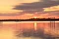 Sailboats in a riverway that leads to the ocean on Isle of Capri near Marco Island