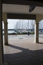 Sailboats in Rome touristic port