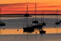 Sailboats in safe Rockland harbor