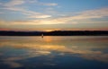 Sailboats sailing on the lake