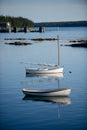 Sailboats in Scenic fishing village in Maine