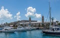 Sailboats and Yachts at Bermuda Dockyard