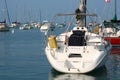 Sailboats or Yachts at Chicago harbor Royalty Free Stock Photo