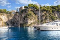 Sailboats And Yachts Moored In The Fontvieille Port Along The Riviera In Monaco