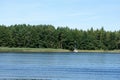 Sailboats yachts moored to shore