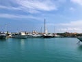 Yachts in Port Vauban, Antibes, France Royalty Free Stock Photo