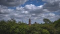 Six sailed Windmill in the English countryside. Royalty Free Stock Photo