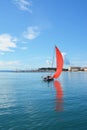 Sailin in Split port Royalty Free Stock Photo