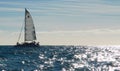 Sailing against adversity Royalty Free Stock Photo