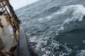 In rough sea during a circuum navigation of Svalbard