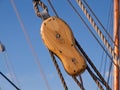 Sailing background sails ropes pulley Royalty Free Stock Photo