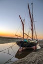 The Sailing Barge Juno moored Blakeney