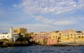 Beach and harbor on the island of Ventotene, Italy Royalty Free Stock Photo