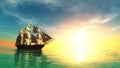 Sailing boat Royalty Free Stock Photo