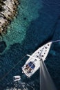 Sailing boat on adriatic sea