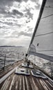 Sailing boat on adriatic sea