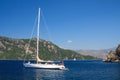 Sailing boat on the Aegean Sea