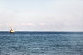 sailing boat at anchor Royalty Free Stock Photo