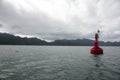 Sailing on a boat in the bay of coron, Philippine islands Royalty Free Stock Photo