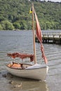 Sailing Boat, Coniston Water, Lake District Royalty Free Stock Photo