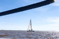 Sailing Boat Detail Regatta Sunny Blue Nautical Royalty Free Stock Photo