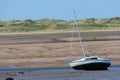 Sailing boat on estuary Royalty Free Stock Photo