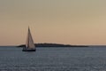 Sailing in sunset