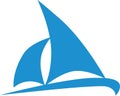 Sailing boat icon