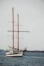 Sailing boat at inlet resting