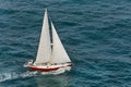 Sailing boat journey Royalty Free Stock Photo
