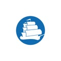 Sailing Boat Logo Template Illustration Design. Vector EPS 10 Royalty Free Stock Photo