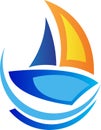 Sailing boat logo