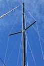 Sailing Boat mast and rigging Royalty Free Stock Photo